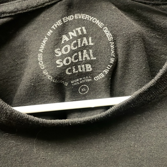 Mens Anti Social Social Club Size XL Tee - Picture 3 of 3